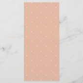 Een Klein Wilde Bloem Boho Bij Meisje Baby Shower Menu (Achterkant)