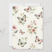 Een Klein Wilde Bloem Is Op Weg Boho Vlinder Kaart (Achterkant)