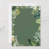 Een Klein Wilde Safari Dieren Baby Shower Kaart (Achterkant)