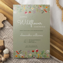 Een klein Wildflower Boho-Baby shower