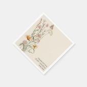 Een klein Wildflower Boho-Baby shower Servet (Hoek)