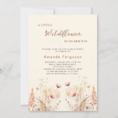 Een klein wildflower meisje boho Baby shower Kaart (Voorkant)