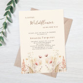 Een klein wildflower meisje boho Baby shower Kaart
