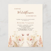 Een klein wildflower meisje boho budget Baby showe (Voorkant)