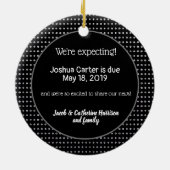 Een klein wonder bij het maken van fotoultrasone S Keramisch Ornament (Achterkant)