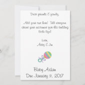 Een klein wonder ~ Zwangerschap Aankondiging (Achterkant)