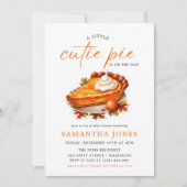 Een Klein Zoet Pindakoekje Pompoen Herfst Baby Sho Kaart (Voorkant)