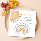 Een klein zonneschijn Baby shower hier komt de zoo Servet