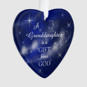 Een kleindochter is een Gift Photo Template Ornament (voorkant)