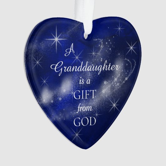 Een kleindochter is een Gift Photo Template Ornament (voorkant)