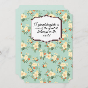 Een kleindochter is een van de grootste zegeningen feestdagenkaart