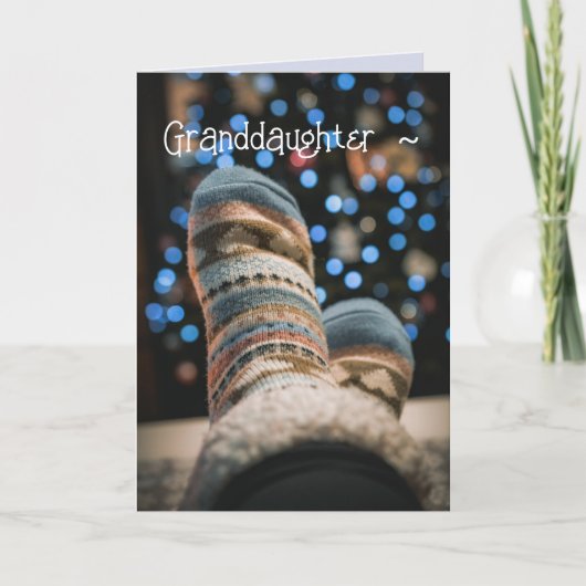 EEN KLEINDOCHTER KERST KAART (Voorkant)