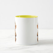 Een kleine aap die van je houdt mok (Midden)