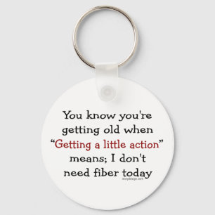 Een kleine actie voor senioren sleutelhanger