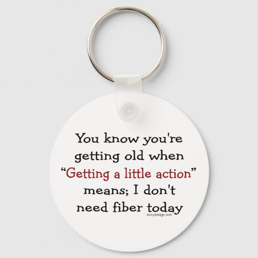 Een kleine actie voor senioren sleutelhanger (Voorkant)