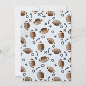 Een kleine All Star American football Baby shower Kaart (Achterkant)