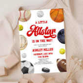 Een kleine Allstar is onderweg! Sport Baby shower Kaart