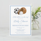 Een kleine atleet is onderweg de Uitnodiging van d (Staand voorkant)