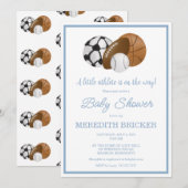 Een kleine atleet is onderweg de Uitnodiging van d (Voorkant / Achterkant)