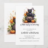 Een kleine Baby is het brouwen van Baby shower Kaart (Voorkant / Achterkant)