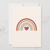 Een kleine Baby is op weg naar Boho Gender Reveal Kaart (Achterkant)