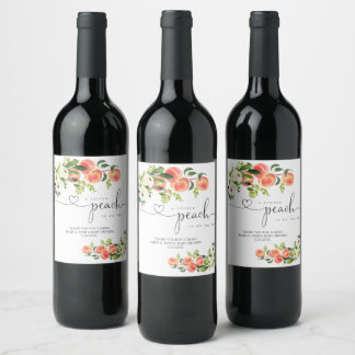 Een kleine Baby shower Etiket op een drankje