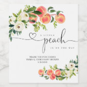 Een kleine Baby shower Etiket op een drankje (Enkel label)