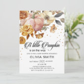 Een kleine Baby shower in de herfst Kaart (Staand voorkant)