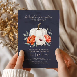 Een kleine Baby shower in de herfst Kaart