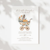 Een kleine Baby shower in de herfst Kaart