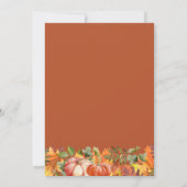 Een kleine Baby shower in de herfst Kaart (Achterkant)