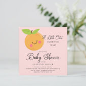 Een kleine Baby shower uitnodiging (Staand voorkant)