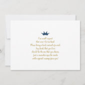 Een kleine Baby shower uitnodiging (Achterkant)