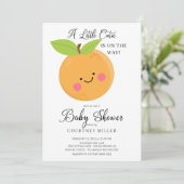 Een kleine Baby shower uitnodiging (Staand voorkant)