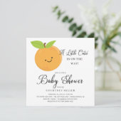 Een kleine Baby shower uitnodiging (Staand voorkant)