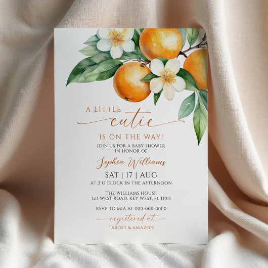 Een kleine Baby shower uitnodiging