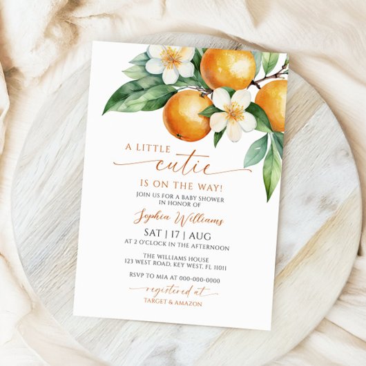 Een kleine Baby shower uitnodiging