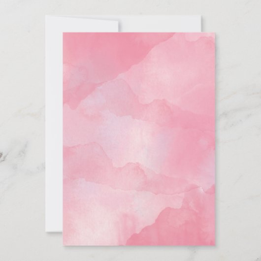 Een kleine Baby shower uitnodiging (Achterkant)