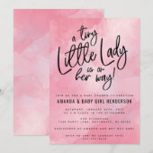 Een kleine Baby shower uitnodiging (Voorkant / Achterkant)