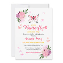 Een Kleine Babyvlinder Is Op Komst Baby Shower