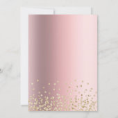 Een kleine ballerina is op weg naar het Baby showe Kaart (Achterkant)