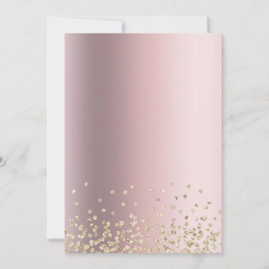 Een kleine ballerina is op weg naar het Baby showe Kaart (Achterkant)