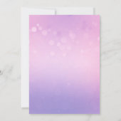 Een kleine ballerina is op weg naar het Baby showe Kaart (Achterkant)