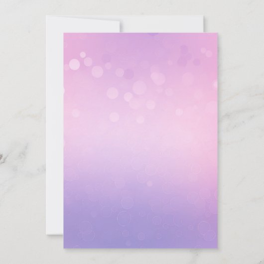 Een kleine ballerina is op weg naar het Baby showe Kaart (Achterkant)