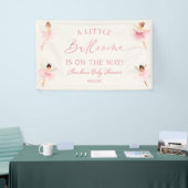 Een Kleine Ballerina Roze Ballerina Baby Shower Spandoek (Beurs)