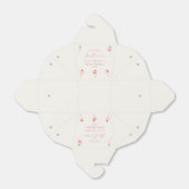 Een kleine ballerina roze ballet Baby shower Bedankdoosjes (Uitgevouwen)