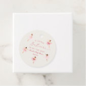 Een kleine ballerina roze ballet Baby shower Bedankjes Labels (In situ)
