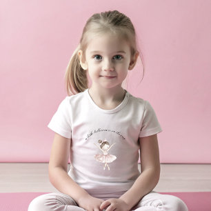 Een kleine ballerina Waterverf meisje Baby shower