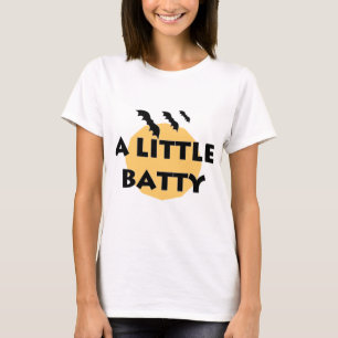 Een kleine Batty Bats en Moon T-shirt