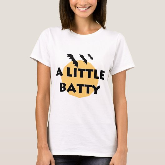 Een kleine Batty Bats en Moon T-shirt (Voorkant)